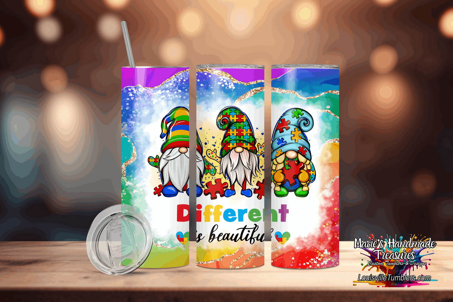 20 oz Autism Gnomes Tumbler