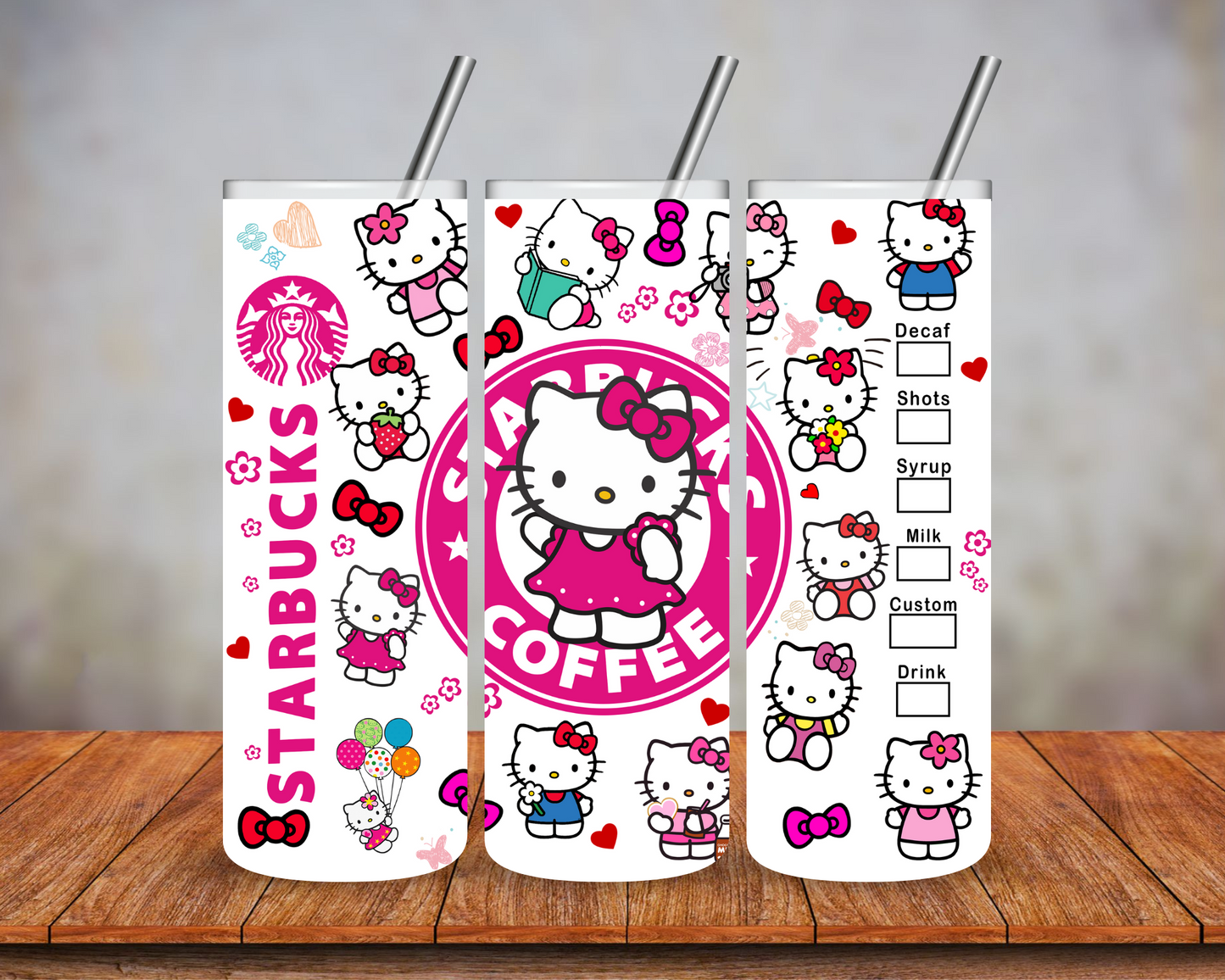 20 oz Hello Kitty StarBucks Tumbler
