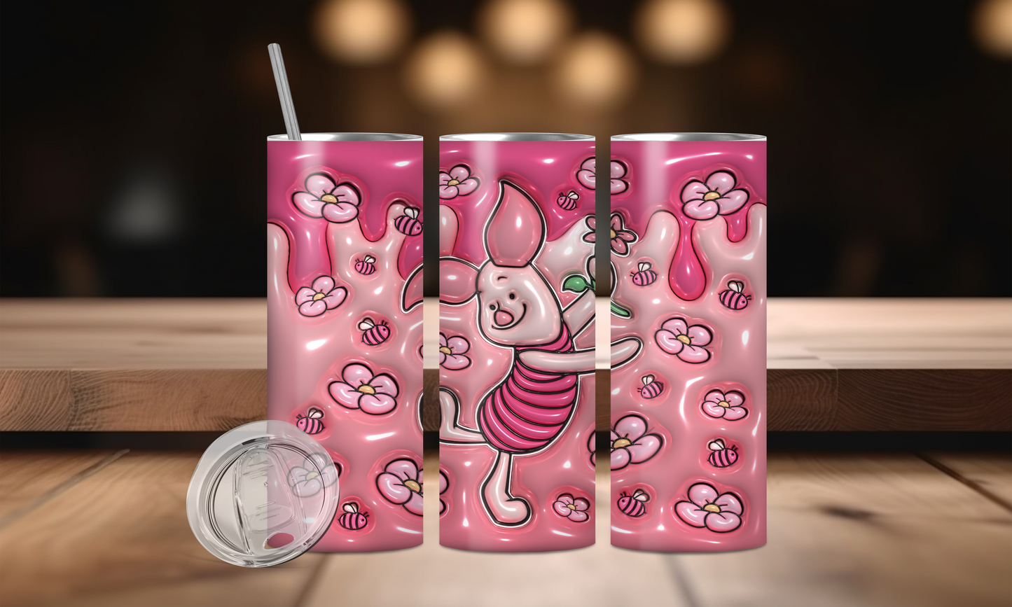 20 oz Piglet Pink Tumbler