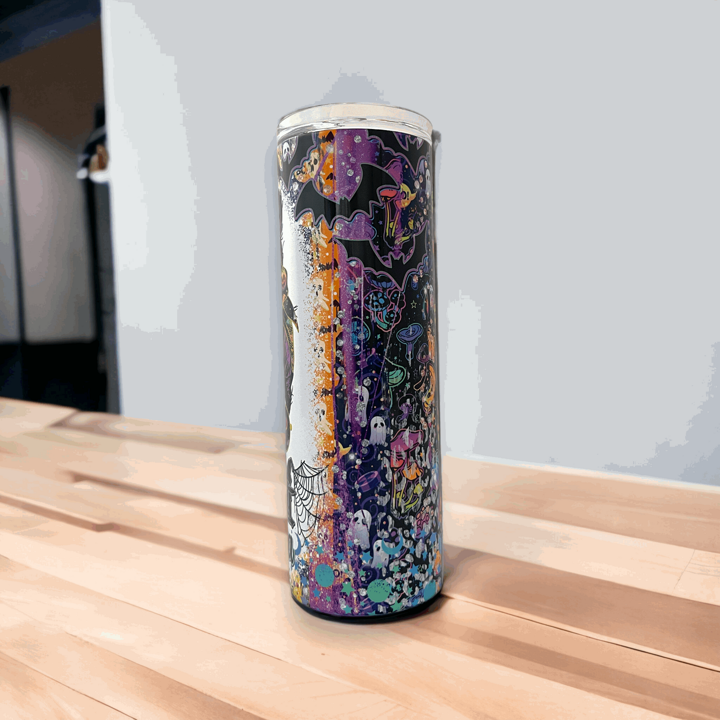 20oz Tumbler, Spooky Mama, Halloween, Scary