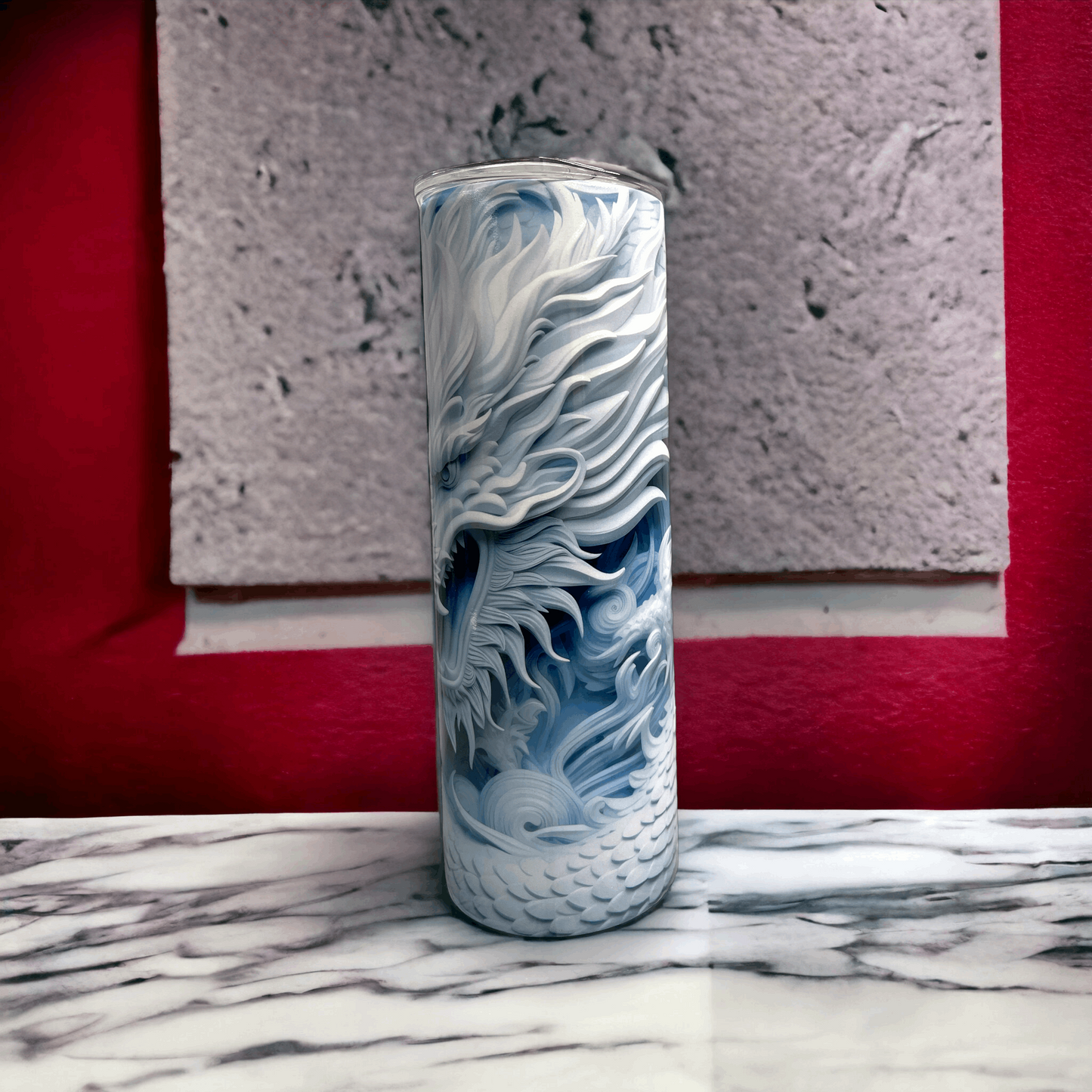 20 oz Dragon UV Blue Tumbler