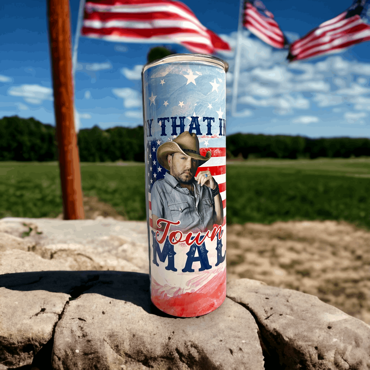 20 oz Jason Aldean Try that in a Small Town Tumbler