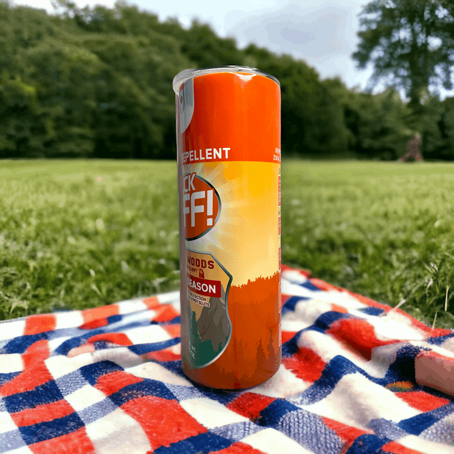 20 oz Heifer Repellent F-Off Orange Tumbler