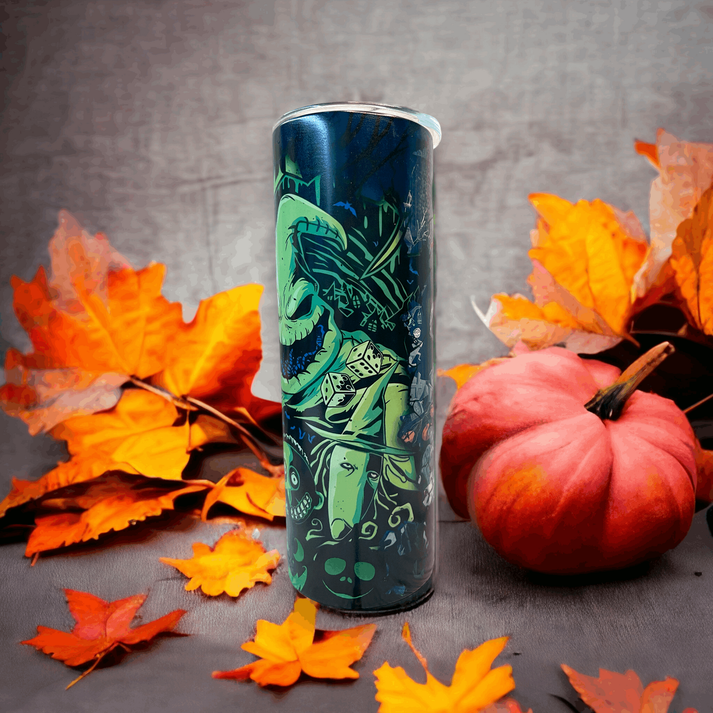 20 oz Green Glow N Dark BoogieMan Tumbler