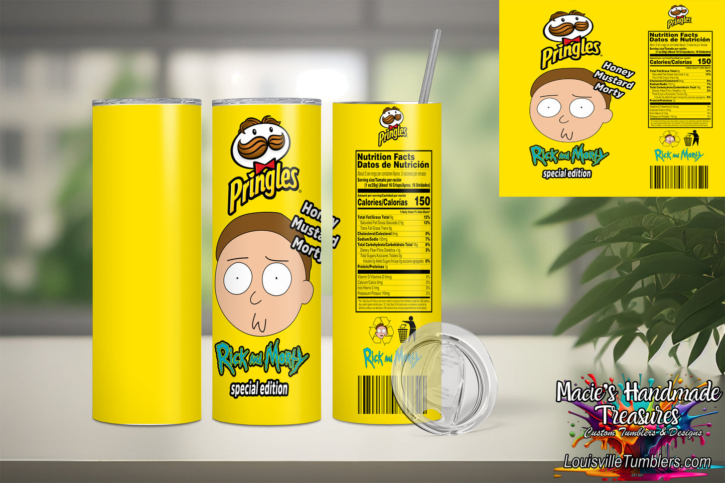 20 oz Rick & Morty Honey Mustard Pringles