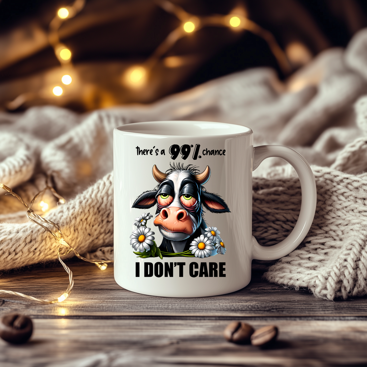 15 oz Coffee Mug - I don't Care