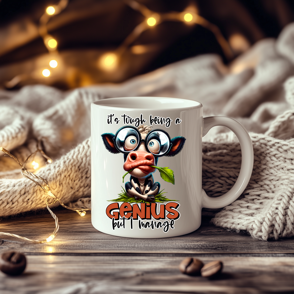15 oz Coffee Mug - Its Tough being a Genius