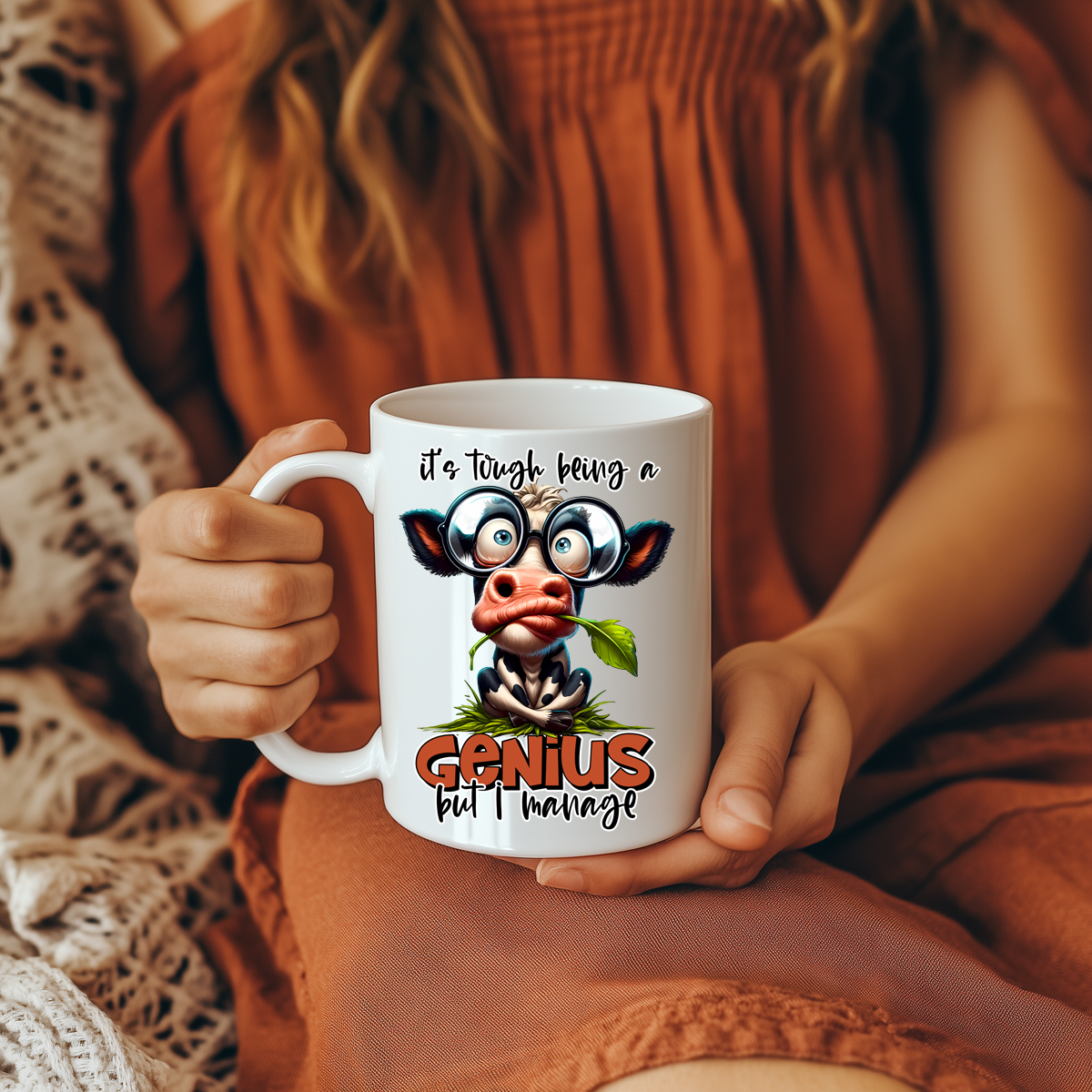15 oz Coffee Mug - Its Tough being a Genius