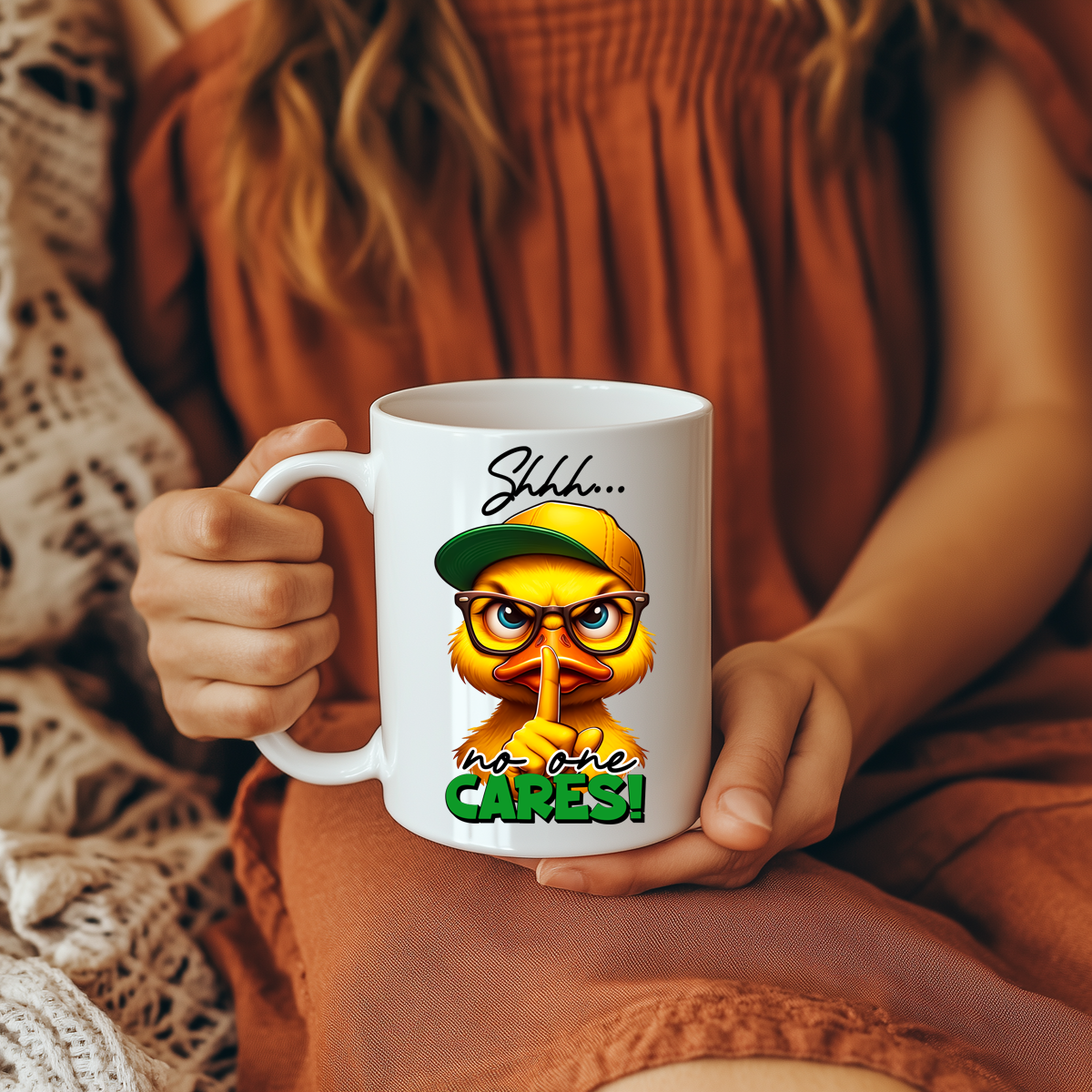 15 oz Coffee Mug - No one Cares