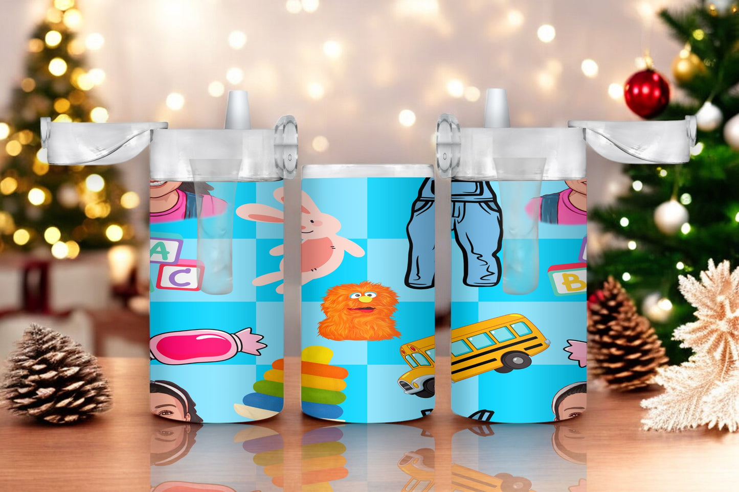 Sippy Duo's Ms Rachel Blue Bus