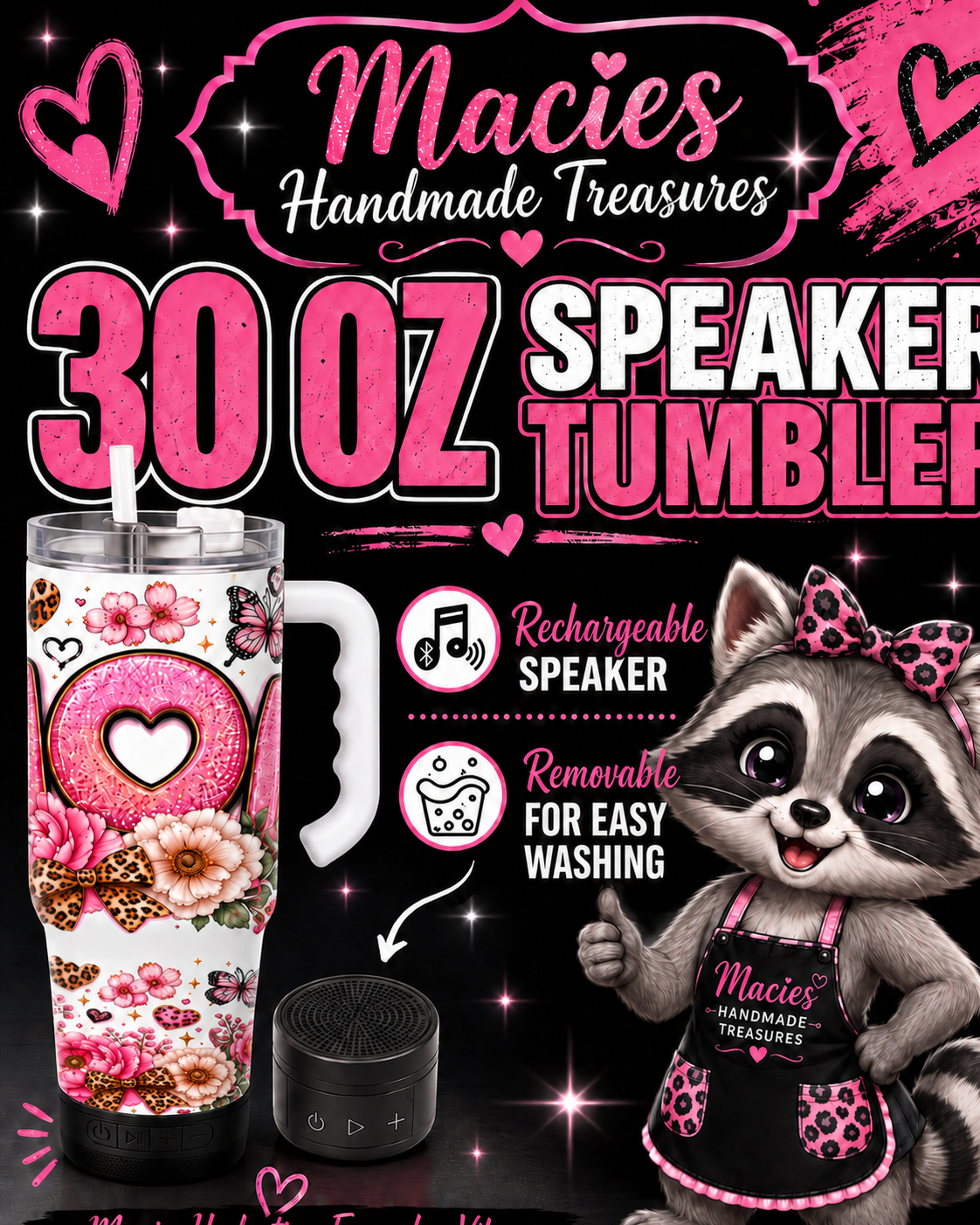 30 oz Speaker Tumbler