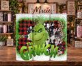Grinch Plaid Animal Print 20 oz Tumbler