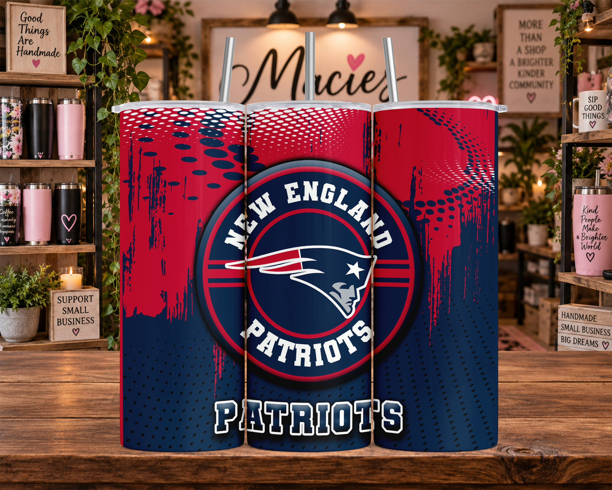 New England Patriots Logo 20 oz Tumbler