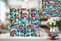 20oz boys of summer tumbler with colorful skull designs in summer theme by Macie's Handmade Treasure's