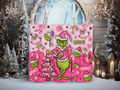 20oz Pink Bubble Grinch