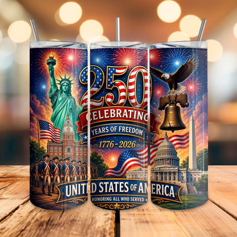 Photo of America 250 – 20 oz Tumbler