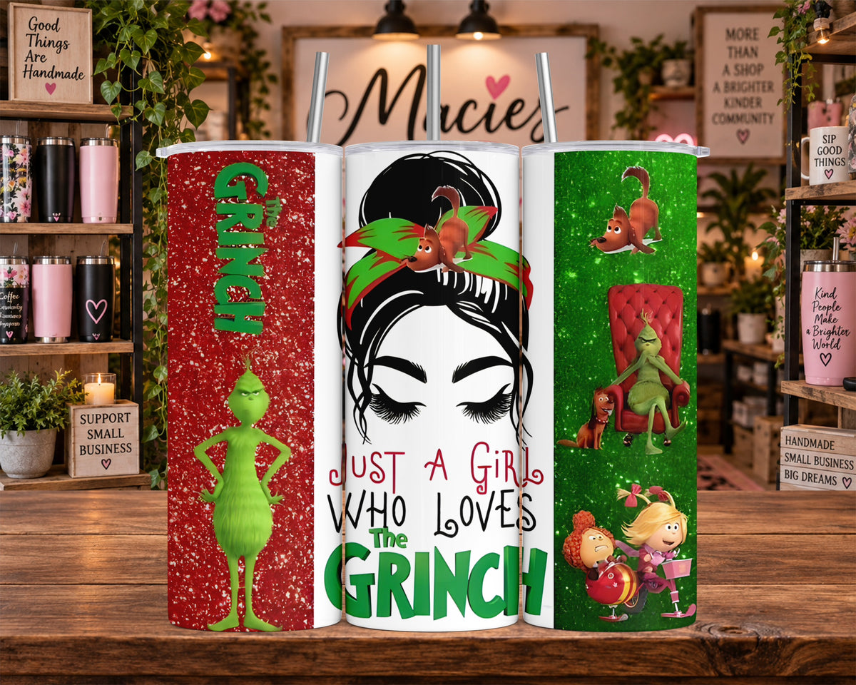 Grinch Christmas Friends 20 oz Tumbler