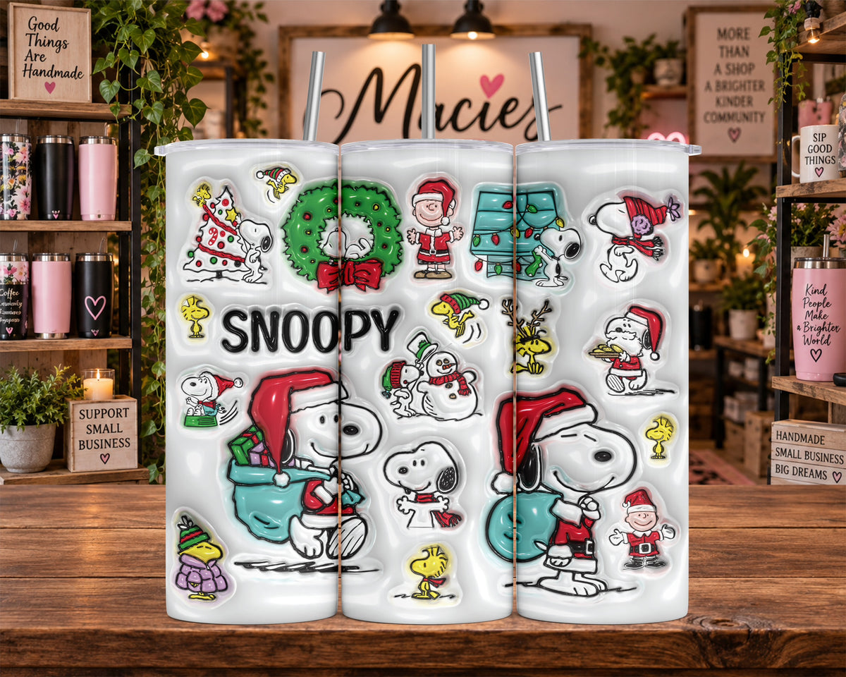 Snoopy Christmas Characters 20 oz Tumbler