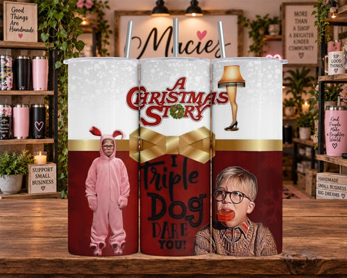 A Christmas Story Ralphie and Leg Lamp 20 oz Tumbler