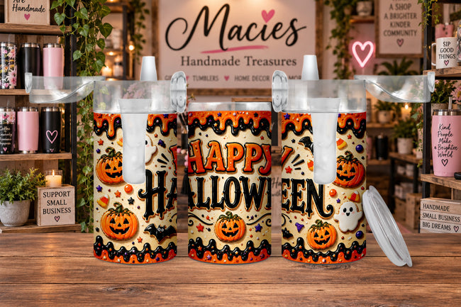 Halloween 12 oz Sippy Tumbler