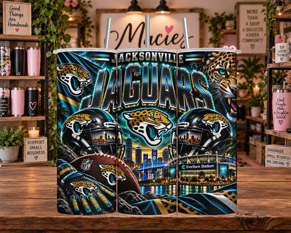 Jacksonville Jaguars Football 20 oz Tumbler