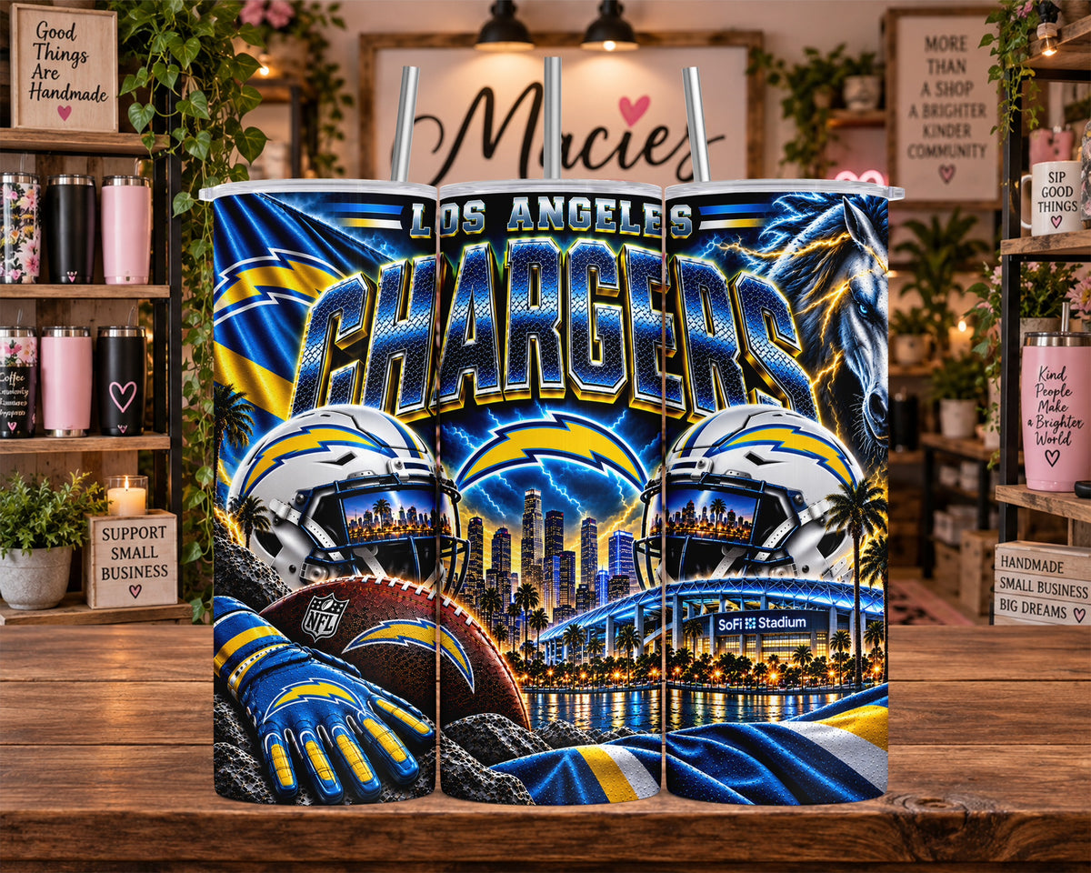 Los Angeles Chargers Football 20 oz Tumbler