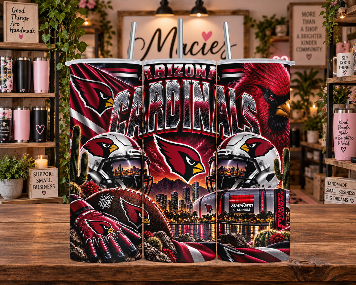 Arizona Cardinals Football 20 oz Tumbler