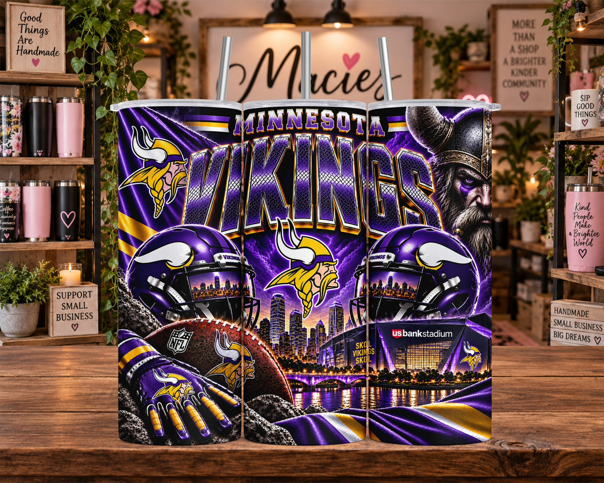 Minnesota Vikings Football Stadium 20 oz Tumbler