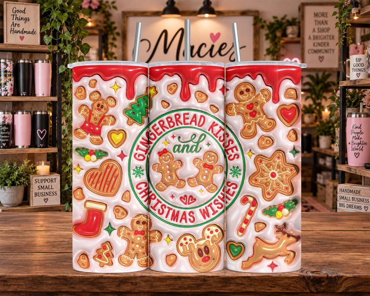 Gingerbread Christmas Cookies 20 oz Tumbler