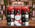Christmas Snowman in Black and Red 20 oz Tumbler