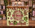 Christmas Hot Chocolate Gingerbread Design 20 oz Tumbler