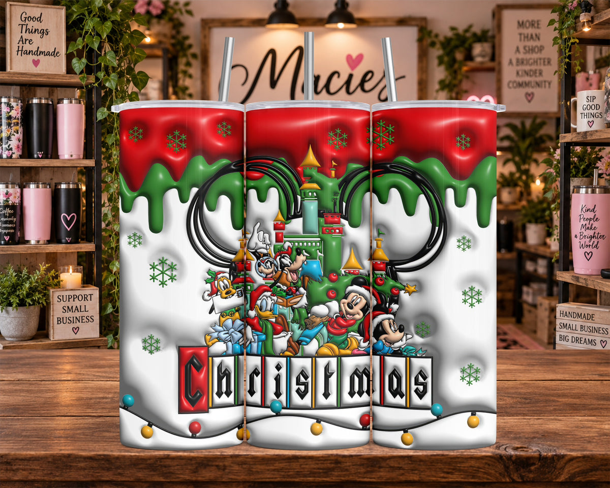 Disney Christmas Characters 20 oz Tumbler