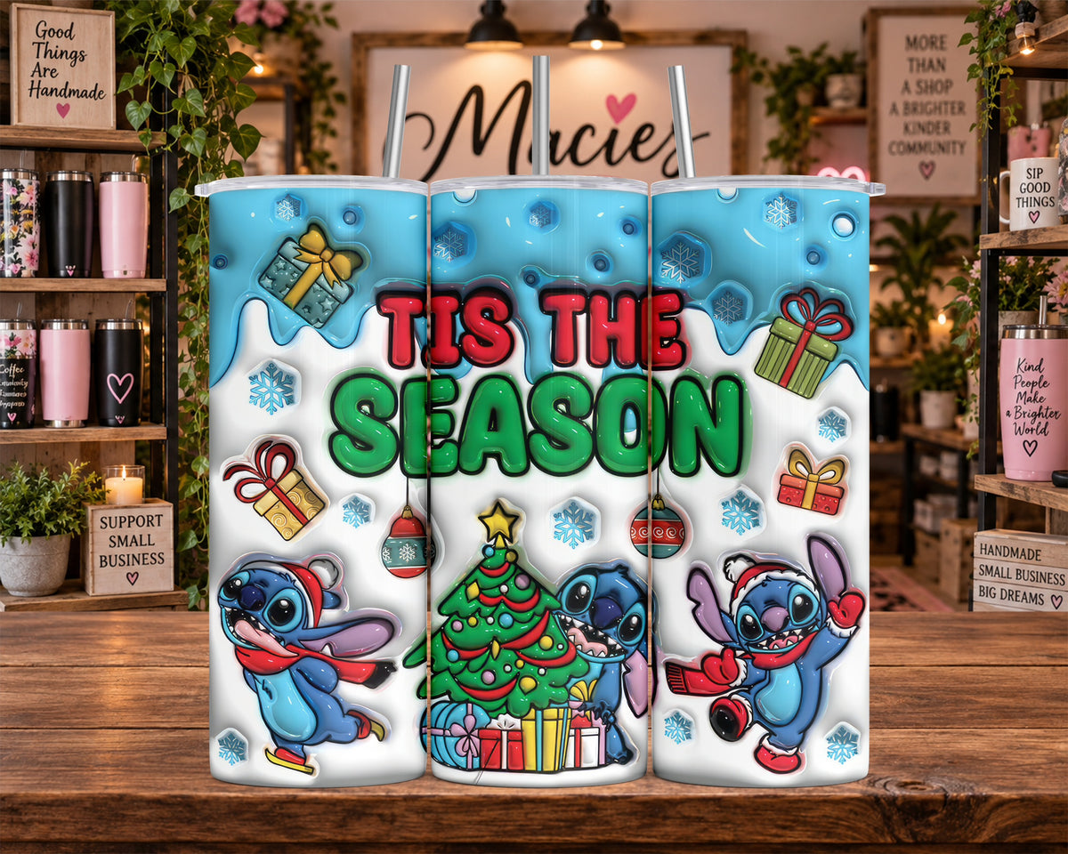 Stitch Christmas Tis the Season 20 oz Tumbler