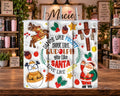 Christmas Rudolph Santa and Snowman Holiday Collage 20 oz Tumbler