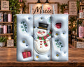 Christmas Snowman with Top Hat and Scarf 20 oz Tumbler