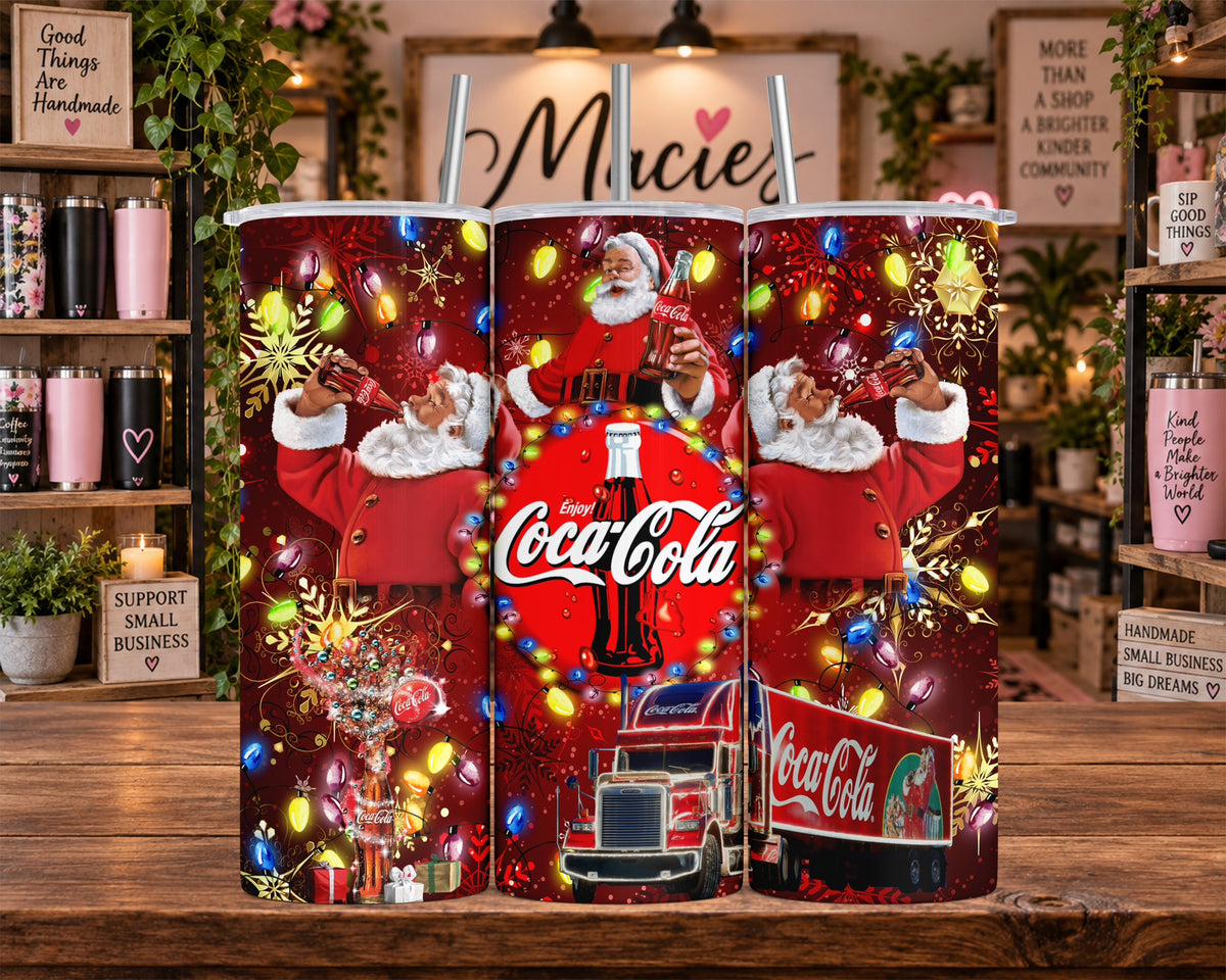 Coca-Cola Santa Christmas 20 oz Tumbler