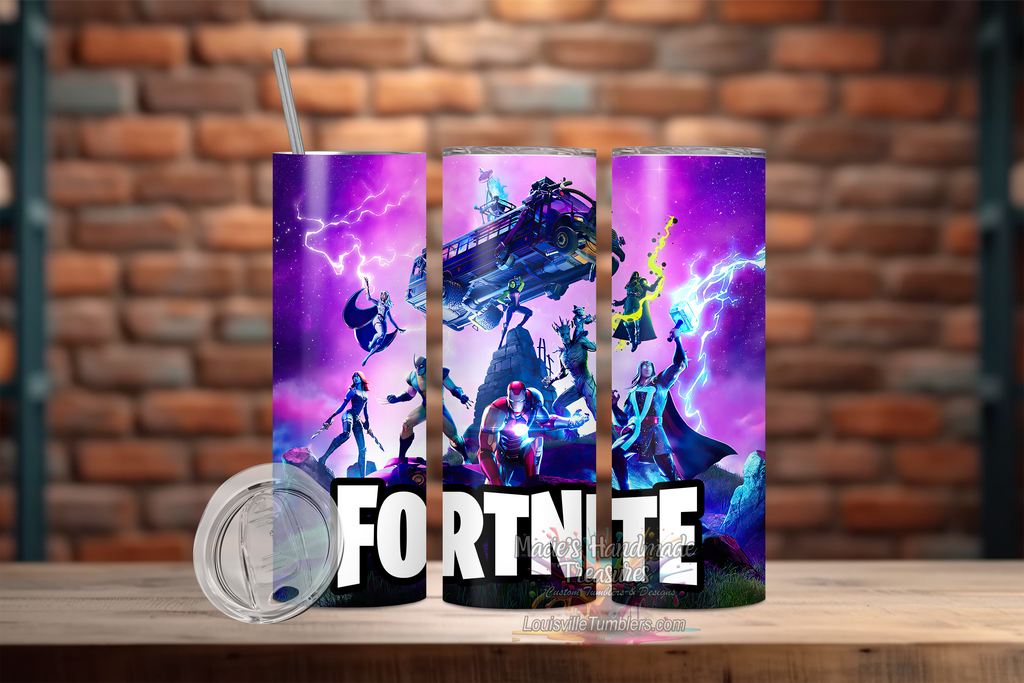 Photo of Fortnite Purple with Drop Bus – 20 oz Tumbler