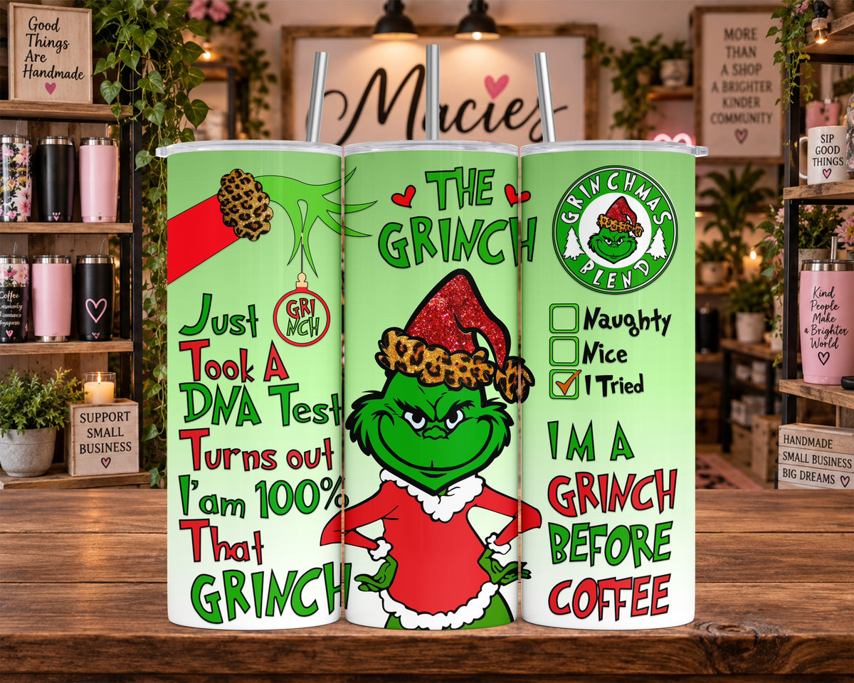 Funny Grinch Coffee 20 oz Tumbler