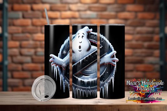 20 oz GhostBusters Black Frozen Tumbler