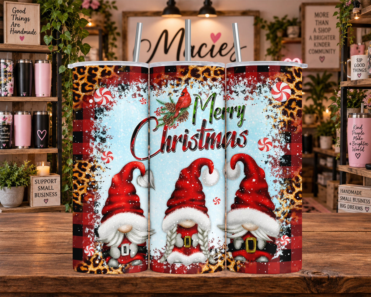 Christmas Gnome Merry Christmas 20 oz Tumbler