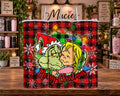 Green Holiday Characters Merry Christmas 20 oz Tumbler