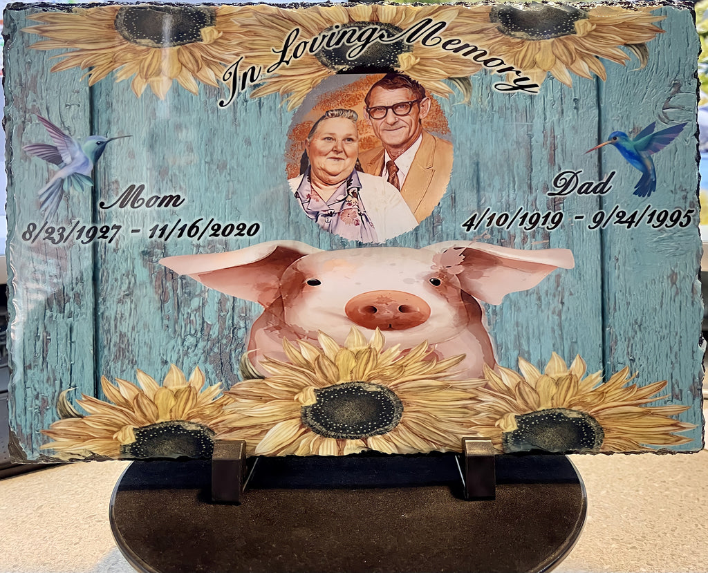 Photo of Personalized Memorial Photo Slate – 12 × 8 in
