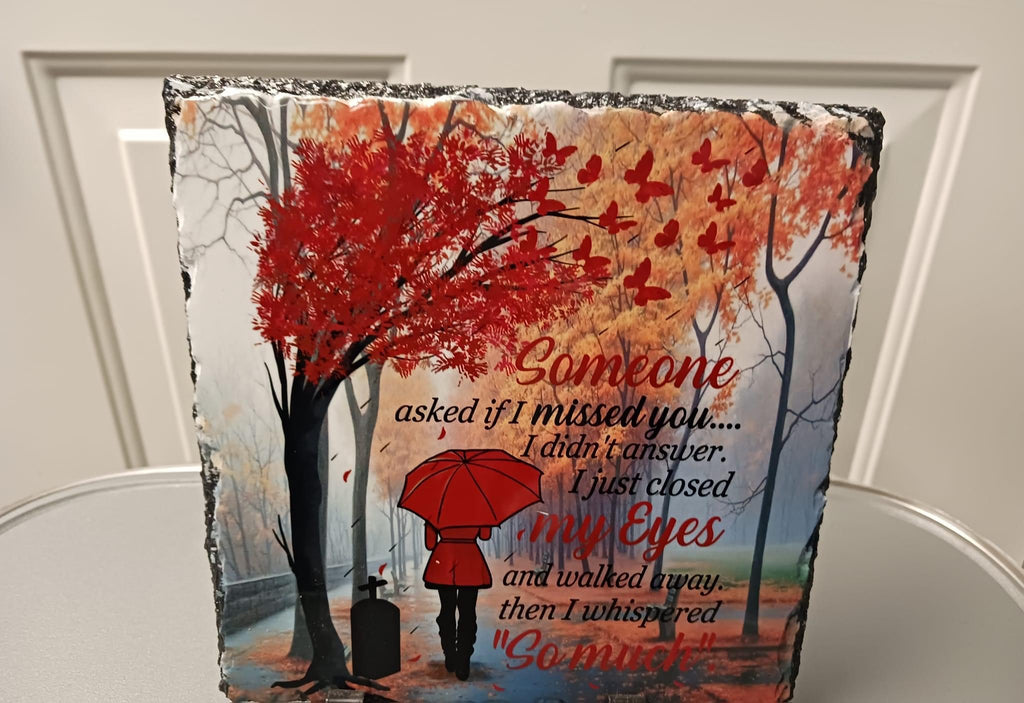 Photo of Personalized Memorial Photo Slate – 12 × 8 in