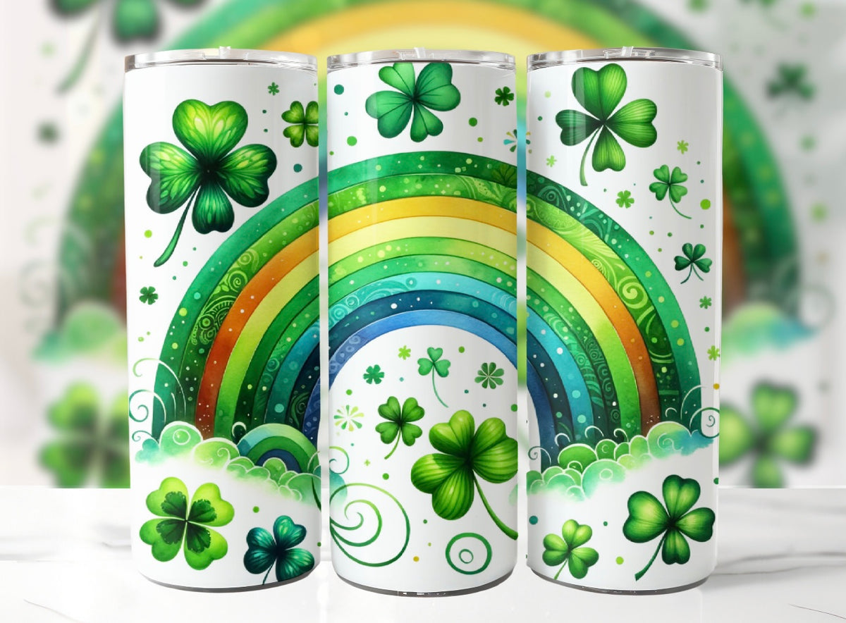 Photo of Rainbows & Shamrocks – 20 oz Tumbler