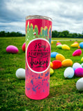 Photo of Pink Everybody's Thinking – 20 oz Tumbler