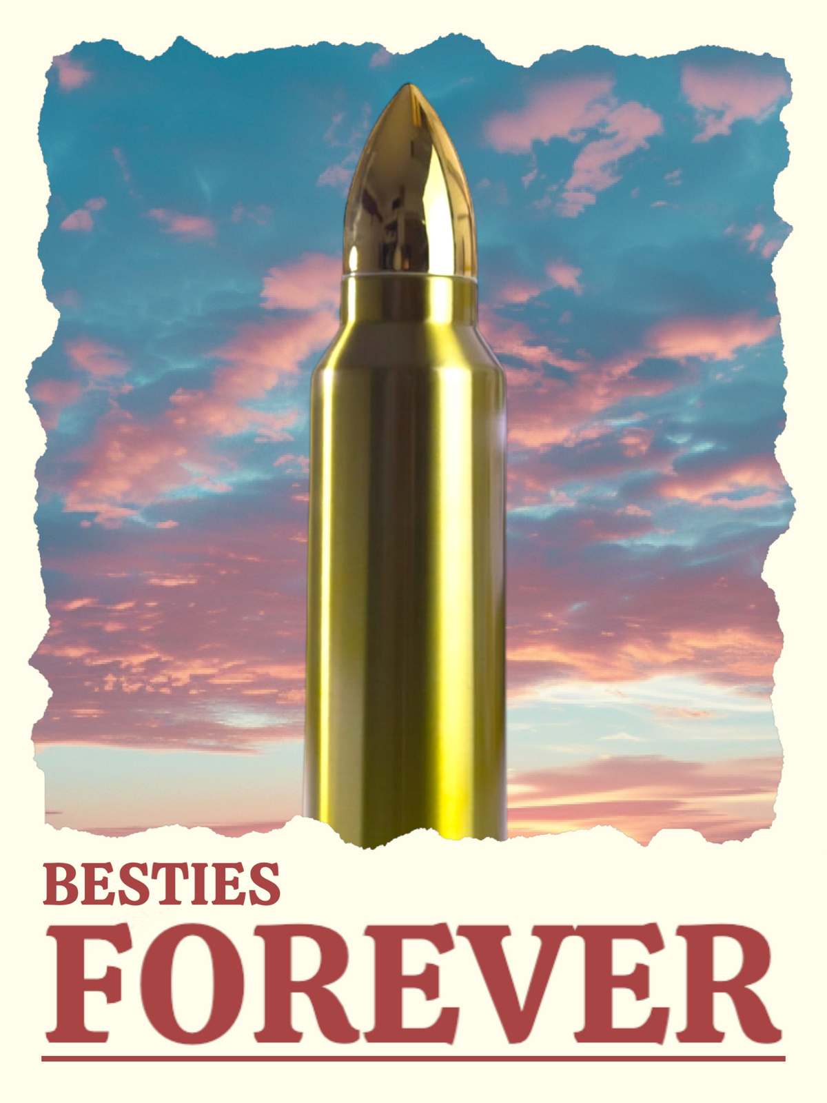 Photo of 32 oz Brass Finish Bullet Thermos
