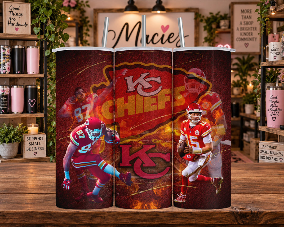 Kansas City Chiefs Football Players 20 oz Tumbler