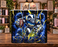 Blue and Gold Football Ram 20 oz Tumbler
