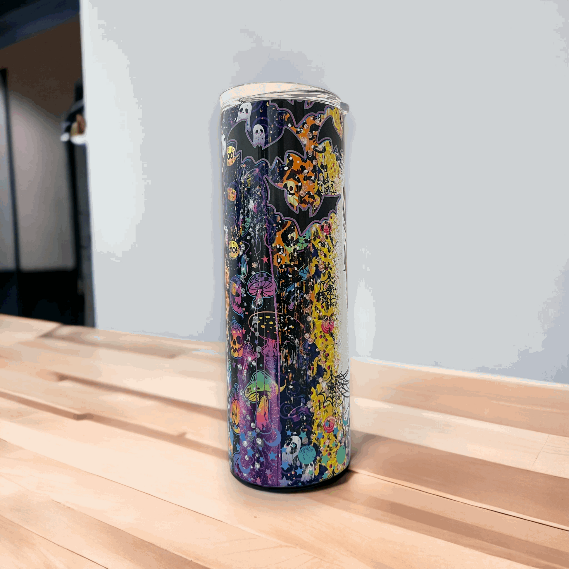 20oz Tumbler, Spooky Mama, Halloween, Scary