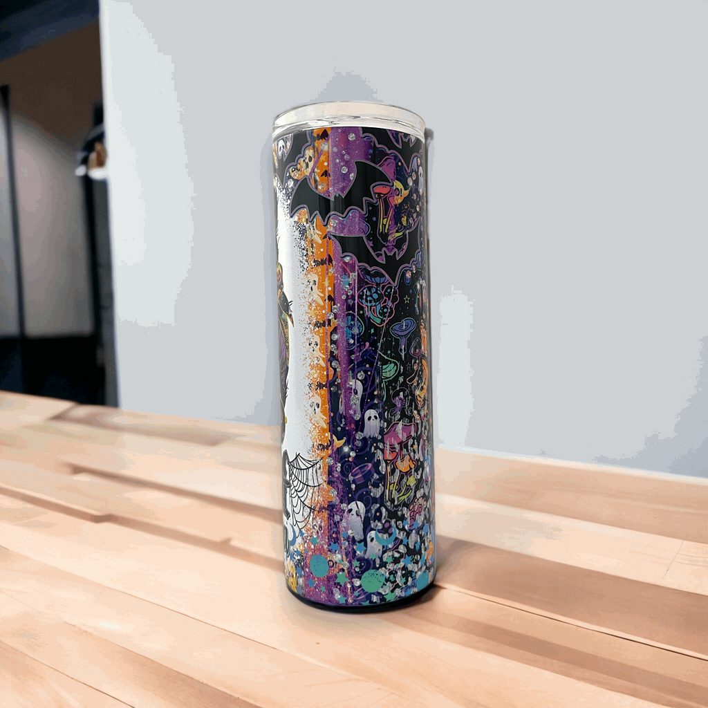20oz Tumbler, Spooky Mama, Halloween, Scary
